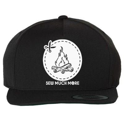 Sew Much More Summer Summer Camp Red Fire Wool Snapback Cap