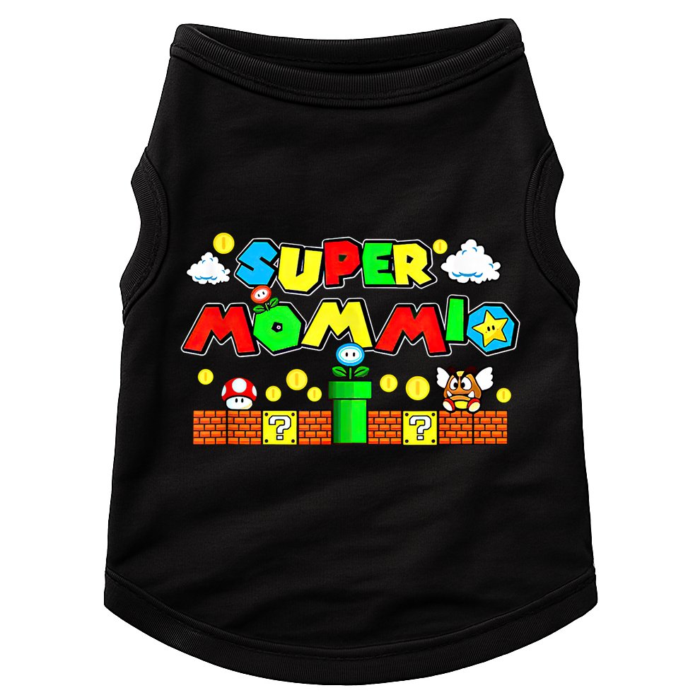 Super Mommio Mommy Mother Nerdy Video Gaming Love Meaningful Gift Doggie Tank