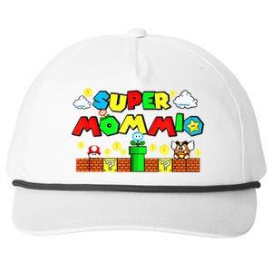 Super Mommio Mommy Mother Nerdy Video Gaming Love Meaningful Gift Snapback Five-Panel Rope Hat