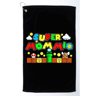 Super Mommio Mommy Mother Nerdy Video Gaming Love Meaningful Gift Golf Towel