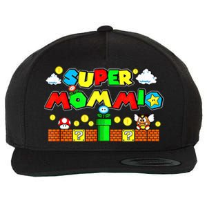 Super Mommio Mommy Mother Nerdy Video Gaming Love Meaningful Gift Wool Snapback Cap