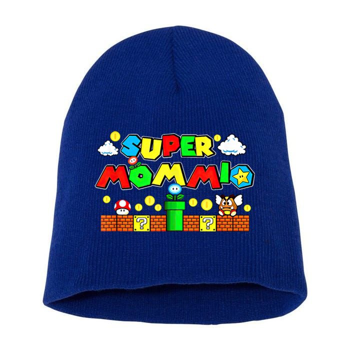 Super Mommio Mommy Mother Nerdy Video Gaming Love Meaningful Gift Short Acrylic Beanie