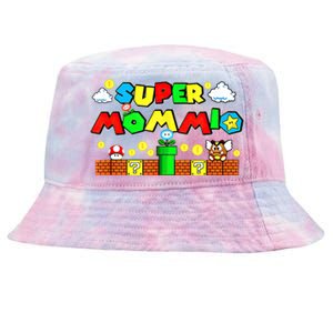 Super Mommio Mommy Mother Nerdy Video Gaming Love Meaningful Gift Tie-Dyed Bucket Hat