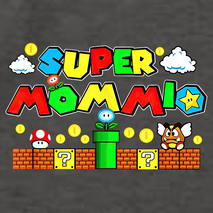 Super Mommio Mommy Mother Nerdy Video Gaming Love Meaningful Gift Vector Backpack