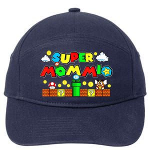 Super Mommio Mommy Mother Nerdy Video Gaming Love Meaningful Gift 7-Panel Snapback Hat