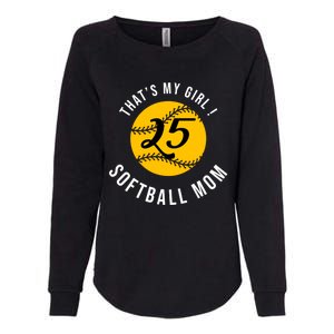 Softball Mom Mothers Day Funny Gift Proud Mommy Thats My Funny Gift Womens California Wash Sweatshirt