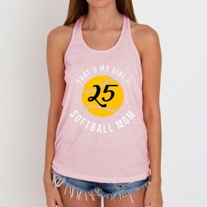 Softball Mom Mothers Day Funny Gift Proud Mommy Thats My Funny Gift Women's Knotted Racerback Tank