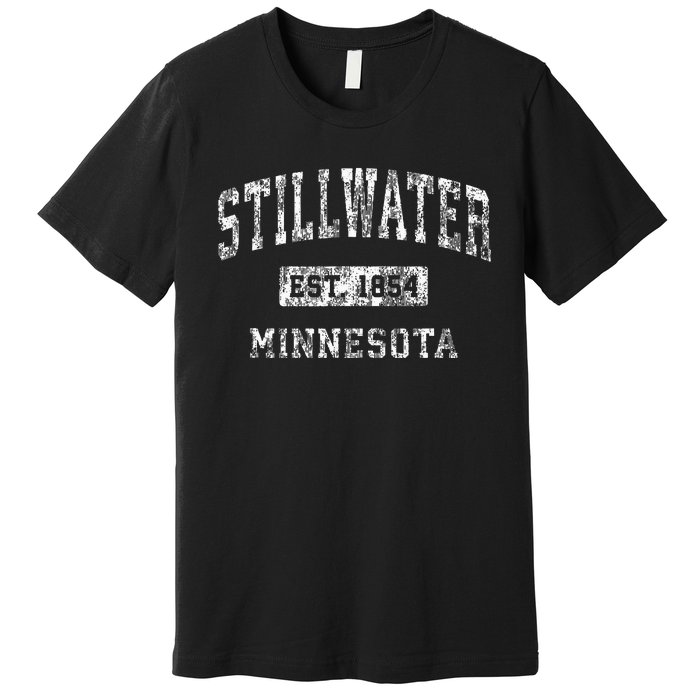 Stillwater Minnesota Mn Vintage Established Sports Premium T-Shirt