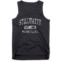 Stillwater Minnesota Mn Vintage Established Sports Tank Top