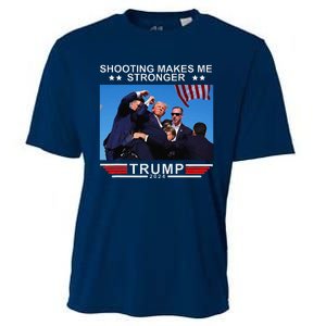 Shooting Makes Me Stronger Trump 2024 Cooling Performance Crew T-Shirt