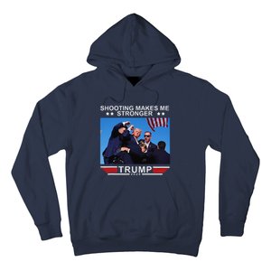 Shooting Makes Me Stronger Trump 2024 Hoodie