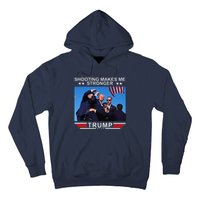 Shooting Makes Me Stronger Trump 2024 Hoodie