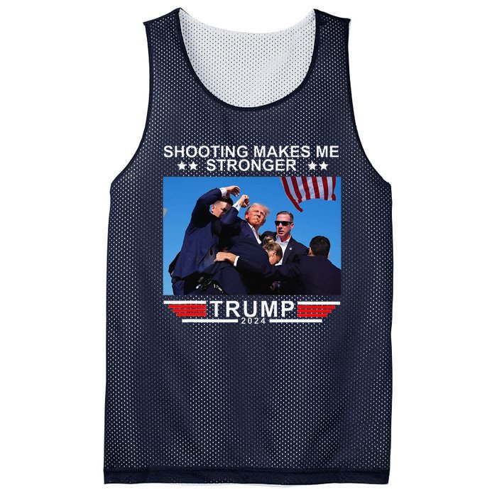 Shooting Makes Me Stronger Trump 2024 Mesh Reversible Basketball Jersey Tank