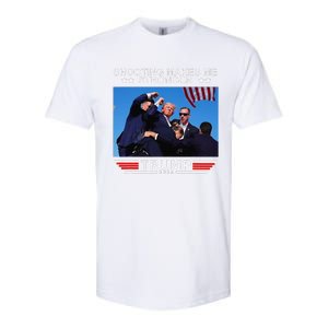 Shooting Makes Me Stronger Trump 2024 Softstyle CVC T-Shirt