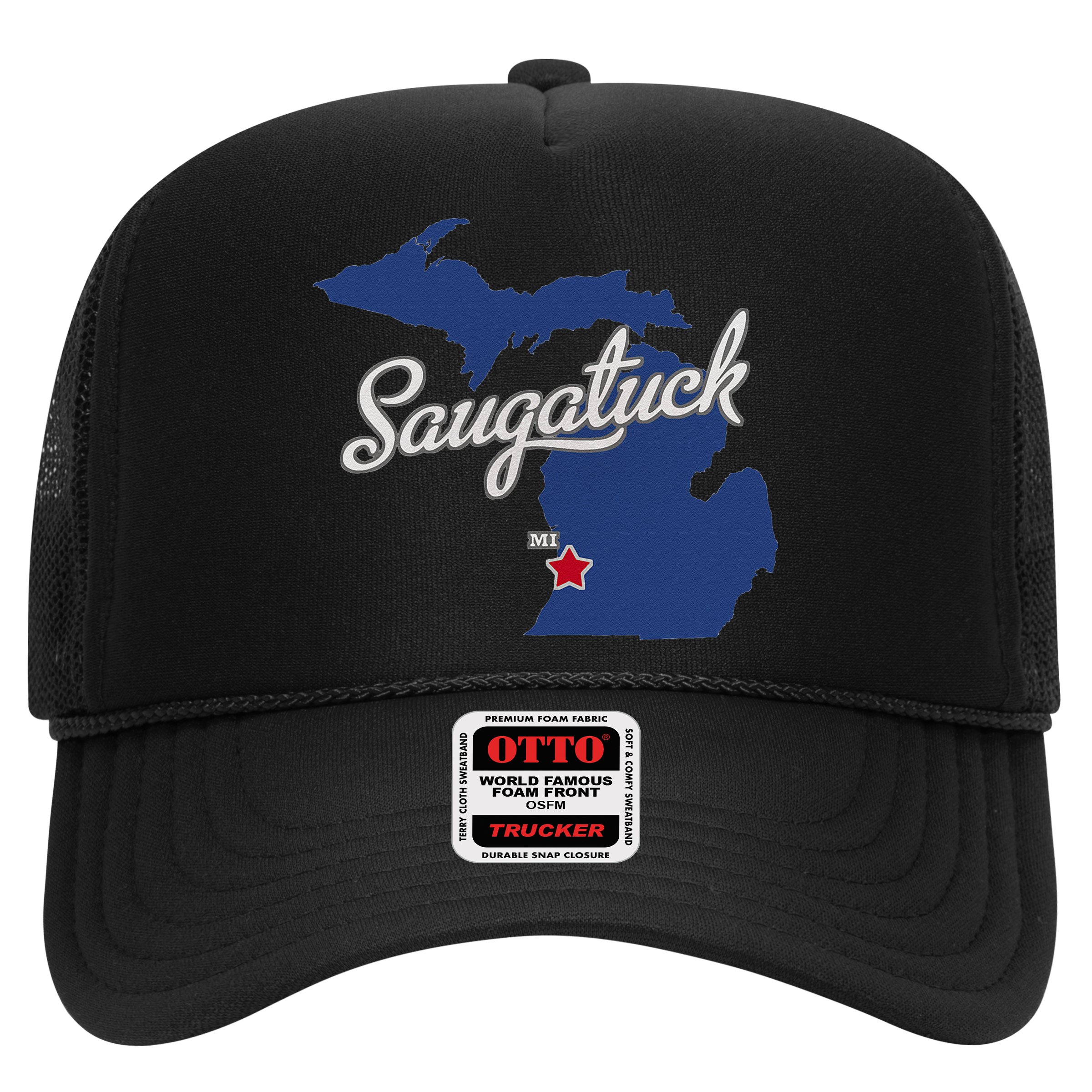 Saugatuck Michigan MI Map Hat