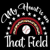 Softball Mom My Heart Is On That Field Women Mother Day 16 in Basic Backpack
