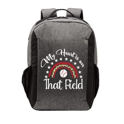 Softball Mom My Heart Is On That Field Women Mother Day Vector Backpack