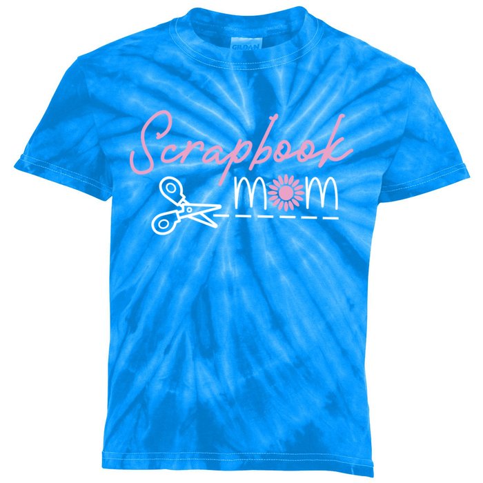 Scrapbooking Mom Mommy Mothers Day Gift Kids Tie-Dye T-Shirt