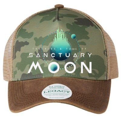 Sanctuary Moon Murderbot Funny Moon Space Science Fiction Legacy Tie Dye Trucker Hat