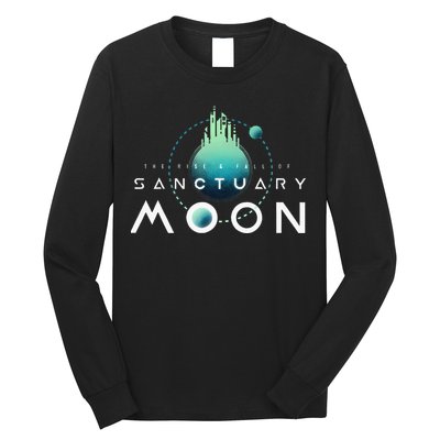 Sanctuary Moon Murderbot Funny Moon Space Science Fiction Long Sleeve Shirt