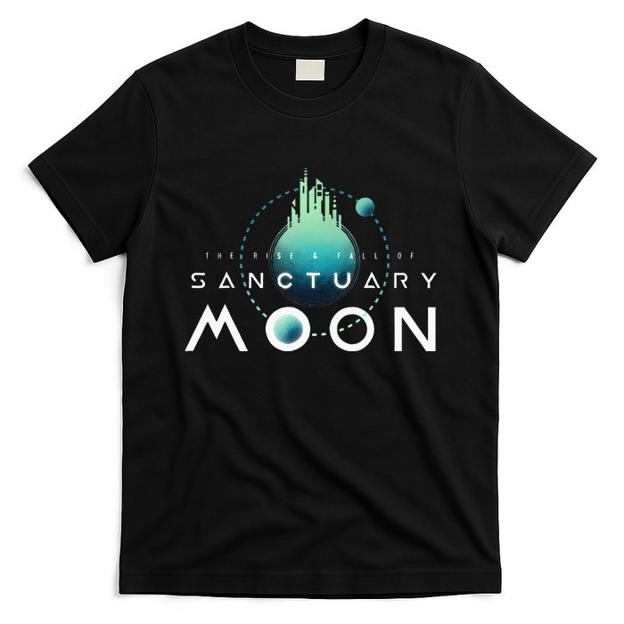 Sanctuary Moon Murderbot Funny Moon Space Science Fiction T-Shirt