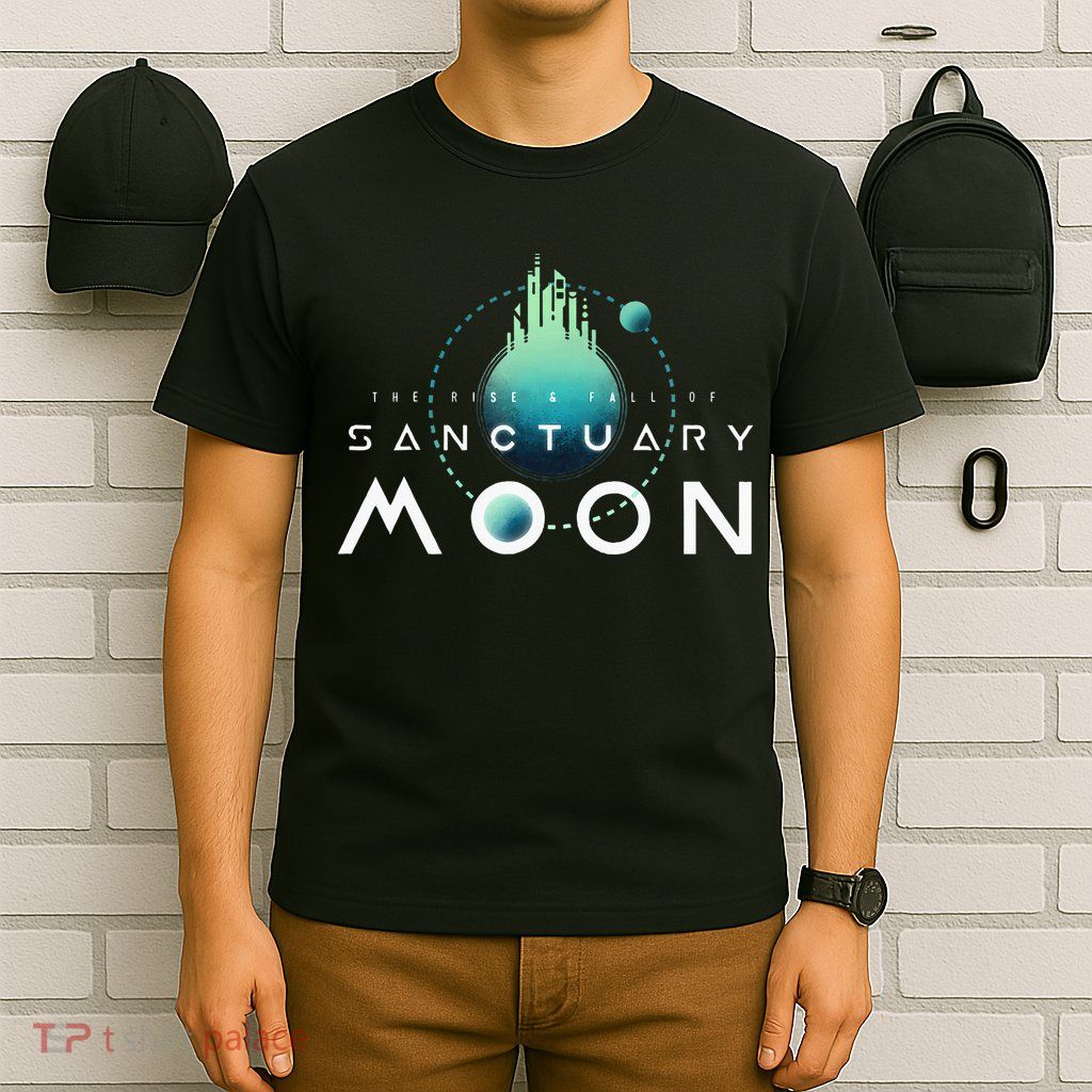 Sanctuary Moon Murderbot Funny Moon Space Science Fiction T-Shirt