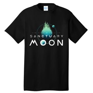 Sanctuary Moon Murderbot Funny Moon Space Science Fiction Tall T-Shirt