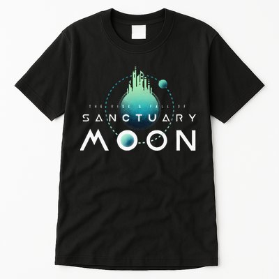 Sanctuary Moon Murderbot Funny Moon Space Science Fiction Tall T-Shirt