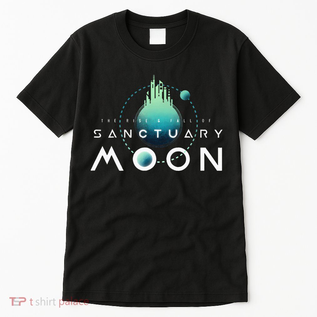 Sanctuary Moon Murderbot Funny Moon Space Science Fiction Tall T-Shirt