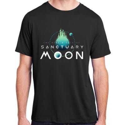 Sanctuary Moon Murderbot Funny Moon Space Science Fiction Adult ChromaSoft Performance T-Shirt