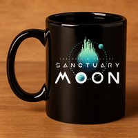 Sanctuary Moon Murderbot Funny Moon Space Science Fiction 11oz C Handle Ceramic Mug
