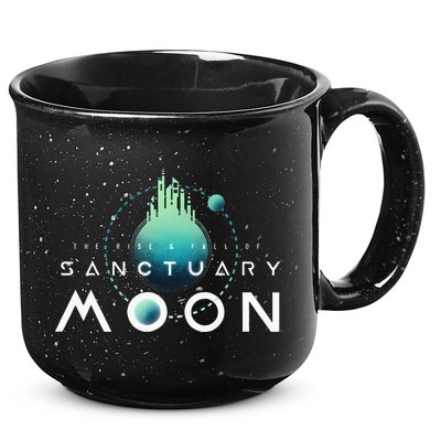 Sanctuary Moon Murderbot Funny Moon Space Science Fiction 15oz Campfire Ceramic Mug