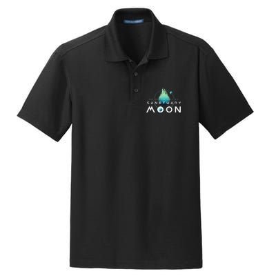 Sanctuary Moon Murderbot Funny Moon Space Science Fiction Dry Zone Grid Polo
