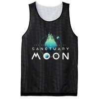 Sanctuary Moon Murderbot Funny Moon Space Science Fiction Mesh Reversible Basketball Jersey Tank