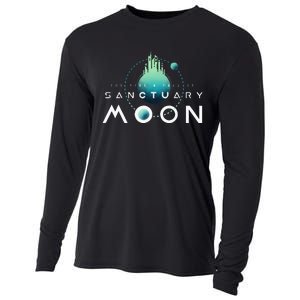 Sanctuary Moon Murderbot Funny Moon Space Science Fiction Cooling Performance Long Sleeve Crew