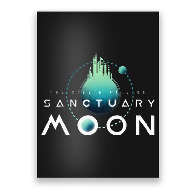 Sanctuary Moon Murderbot Funny Moon Space Science Fiction Poster