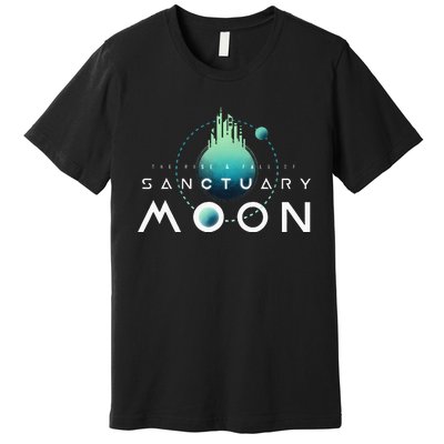 Sanctuary Moon Murderbot Funny Moon Space Science Fiction Premium T-Shirt