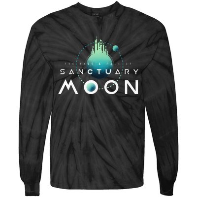 Sanctuary Moon Murderbot Funny Moon Space Science Fiction Tie-Dye Long Sleeve Shirt