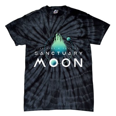 Sanctuary Moon Murderbot Funny Moon Space Science Fiction Tie-Dye T-Shirt
