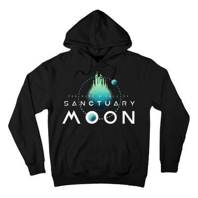 Sanctuary Moon Murderbot Funny Moon Space Science Fiction Tall Hoodie