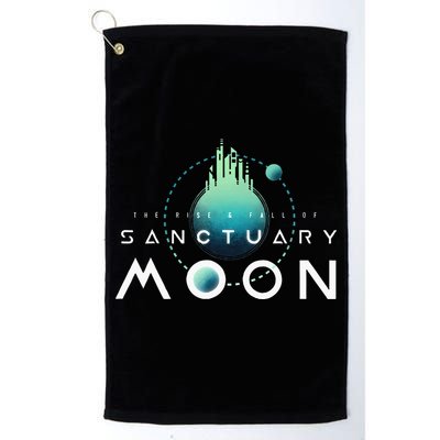 Sanctuary Moon Murderbot Funny Moon Space Science Fiction Golf Towel
