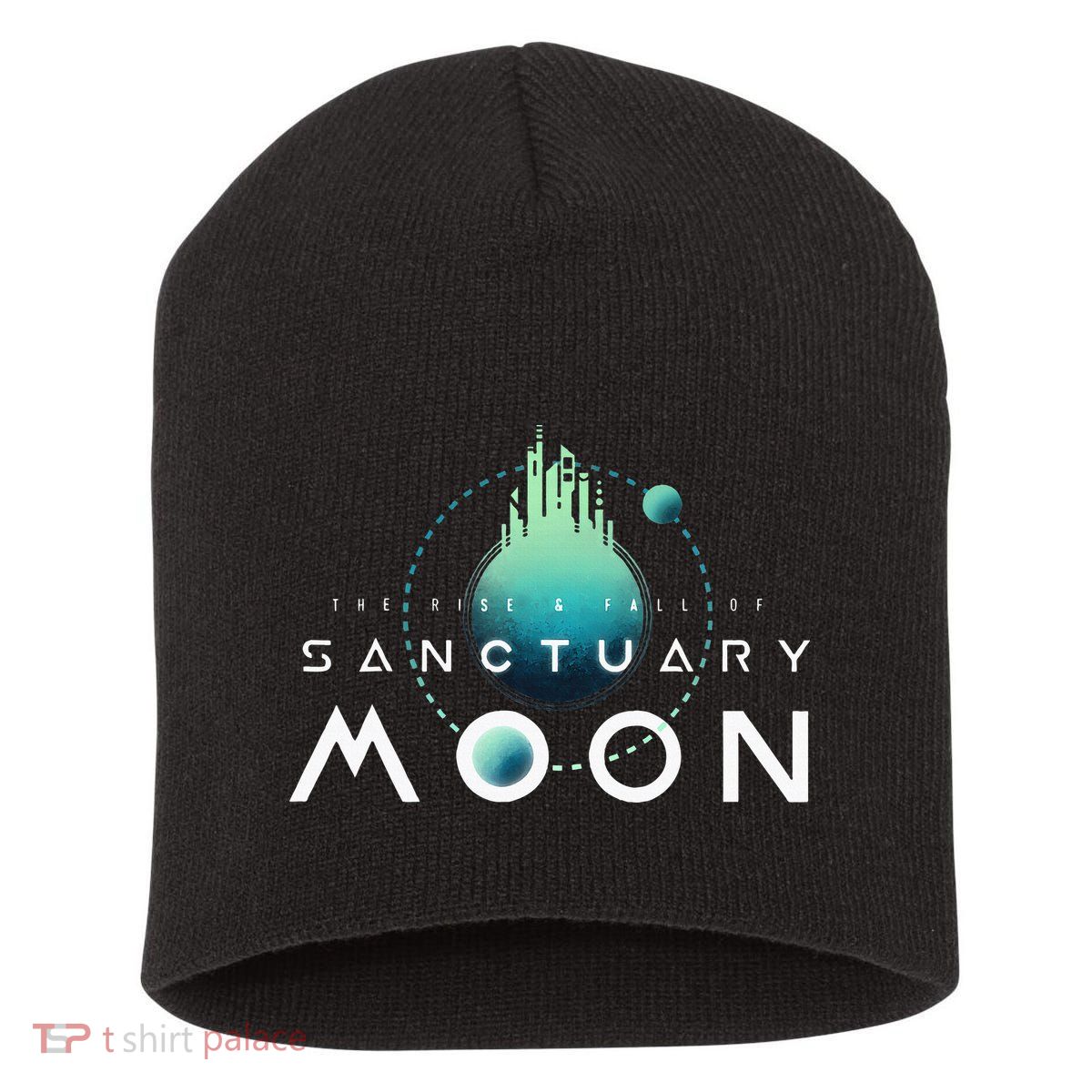 Sanctuary Moon Murderbot Funny Moon Space Science Fiction Short Acrylic Beanie