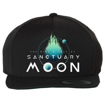 Sanctuary Moon Murderbot Funny Moon Space Science Fiction Wool Snapback Cap