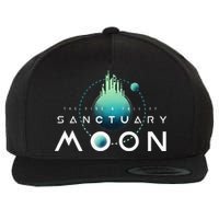 Sanctuary Moon Murderbot Funny Moon Space Science Fiction Wool Snapback Cap