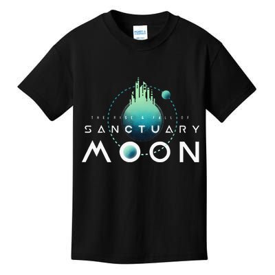 Sanctuary Moon Murderbot Funny Moon Space Science Fiction Kids T-Shirt