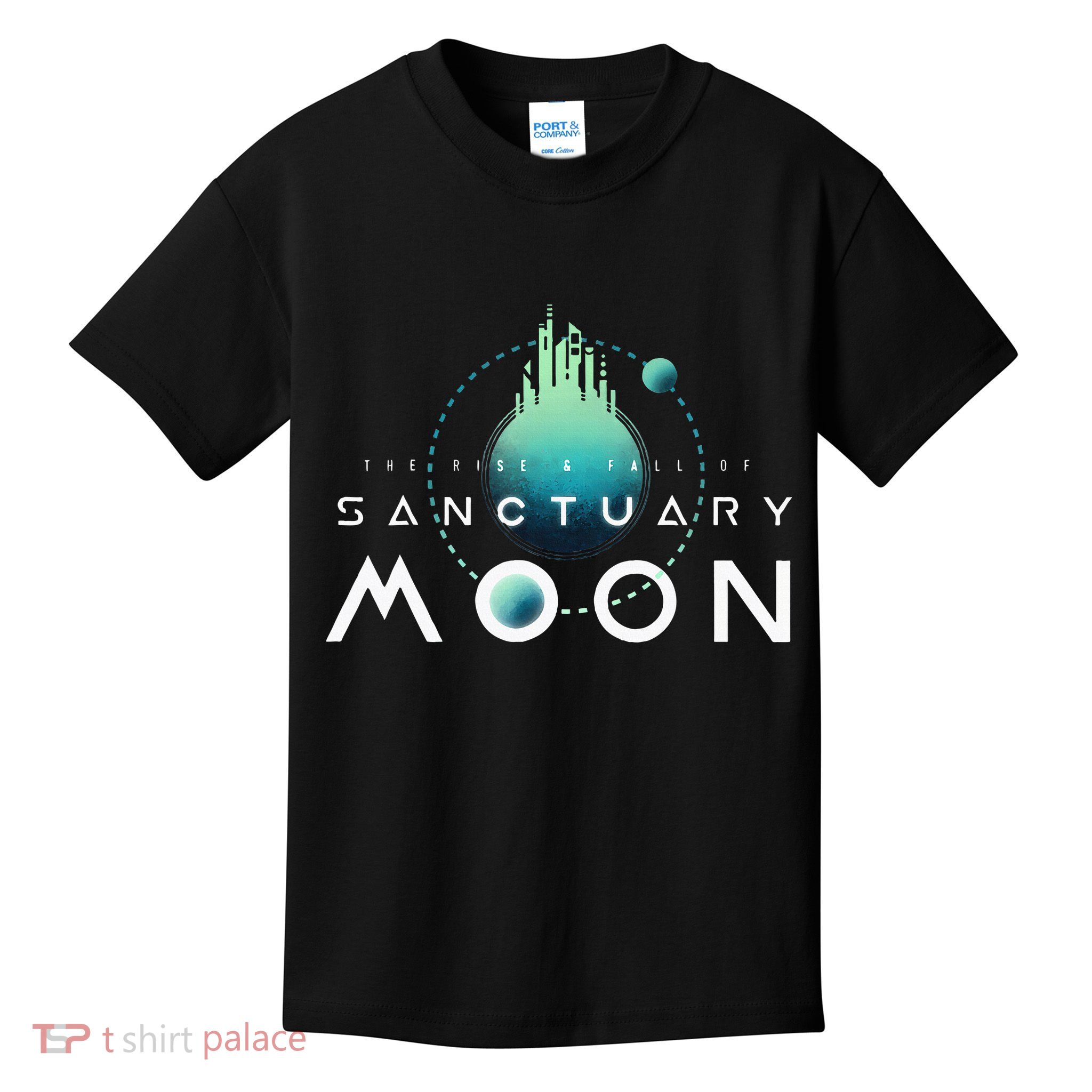 Sanctuary Moon Murderbot Funny Moon Space Science Fiction Kids T-Shirt