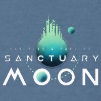 Sanctuary Moon Murderbot Funny Moon Space Science Fiction Garment-Dyed Sweatshirt