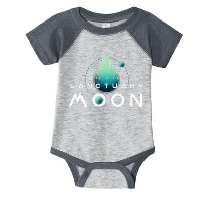 Sanctuary Moon Murderbot Funny Moon Space Science Fiction Infant Baby Jersey Bodysuit
