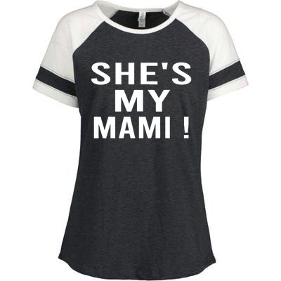 She’s My Mami Enza Ladies Jersey Colorblock Tee