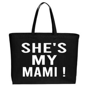 She’s My Mami Cotton Canvas Jumbo Tote